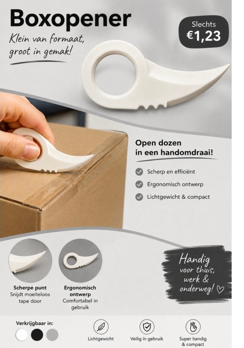boxopener, Ophalen of Verzenden, Nieuw