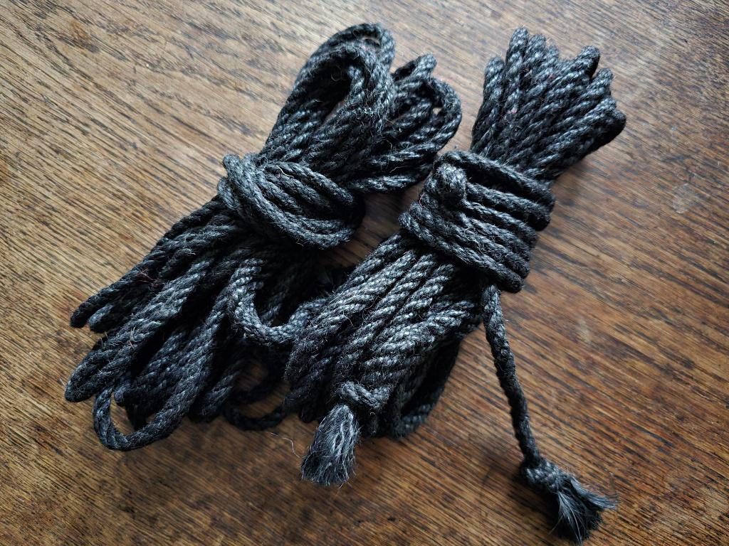Shibari Ogawa zwart jute touw 8 meter, Verzenden, Nieuw