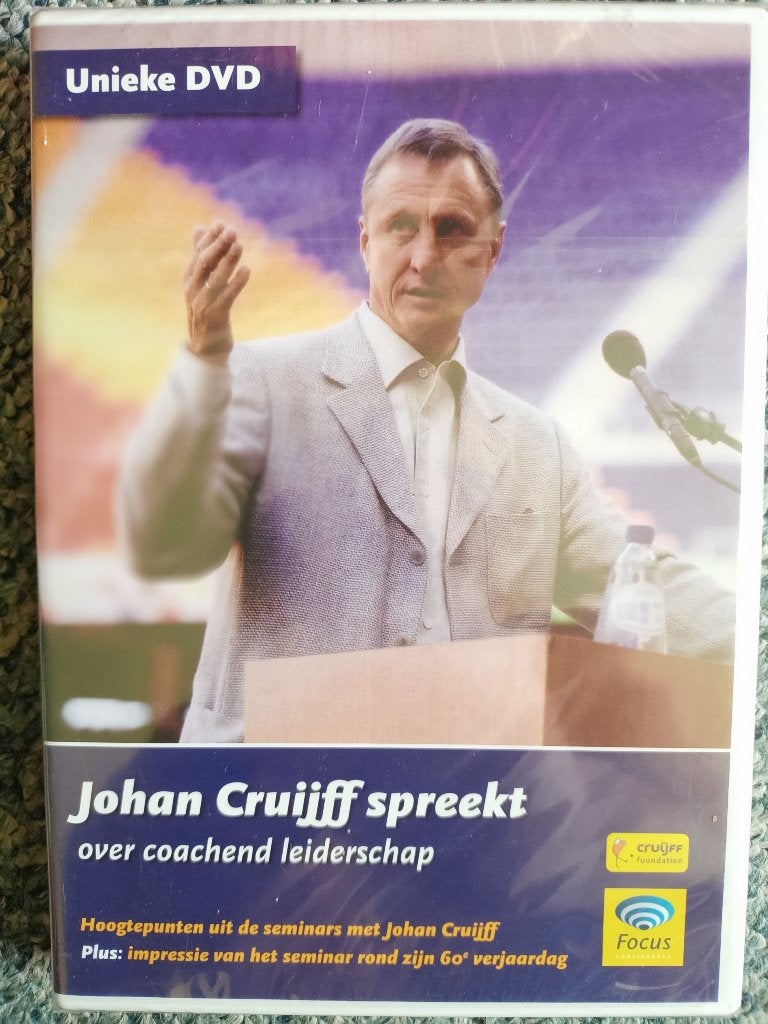 Johan Cruijff spreekt over coachend leiderschap DVD *NIEUW*, Alle leeftijden, Ophalen of Verzenden, Nieuw in verpakking