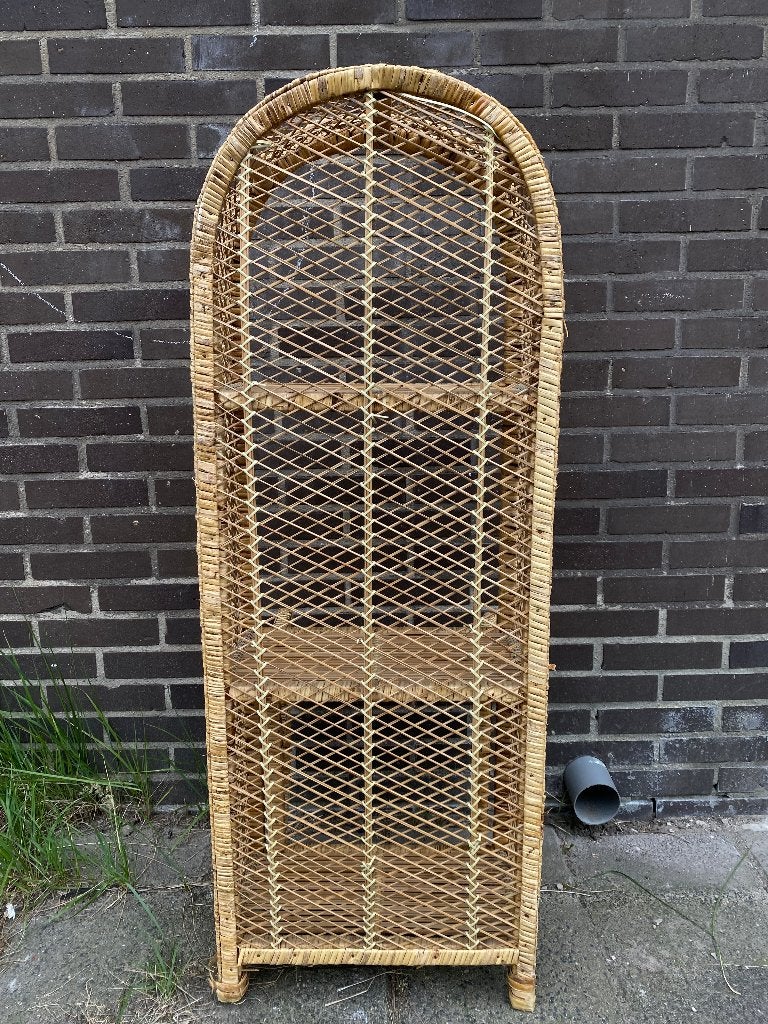 Rotan/ Rieten kastje, Huis en Inrichting, Ophalen, 1 of 2 laden, 50 tot 100 cm, Zo goed als nieuw