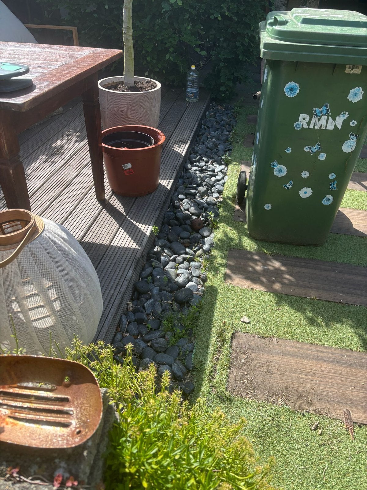 GRATIS AF TE HALEN zwart riviergrind, Tuin en Terras, Ophalen, Zo goed als nieuw