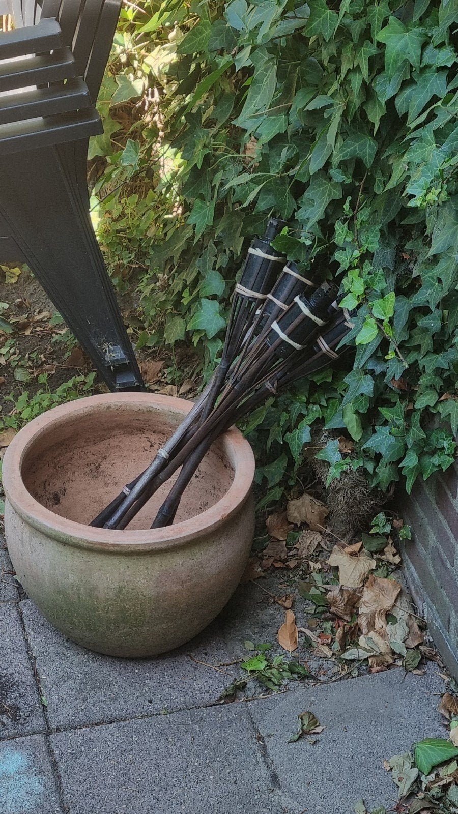 fakkels, Tuin en Terras, Bloembakken en Plantenbakken, Ophalen of Verzenden, Rond, Minder dan 30 cm