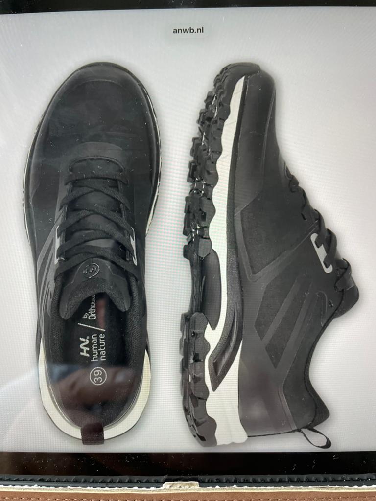GEVRAAGD   ANWB human nature sharon sneakers 38, Ophalen of Verzenden, Zo goed als nieuw, Blauw, Sneakers of Gympen