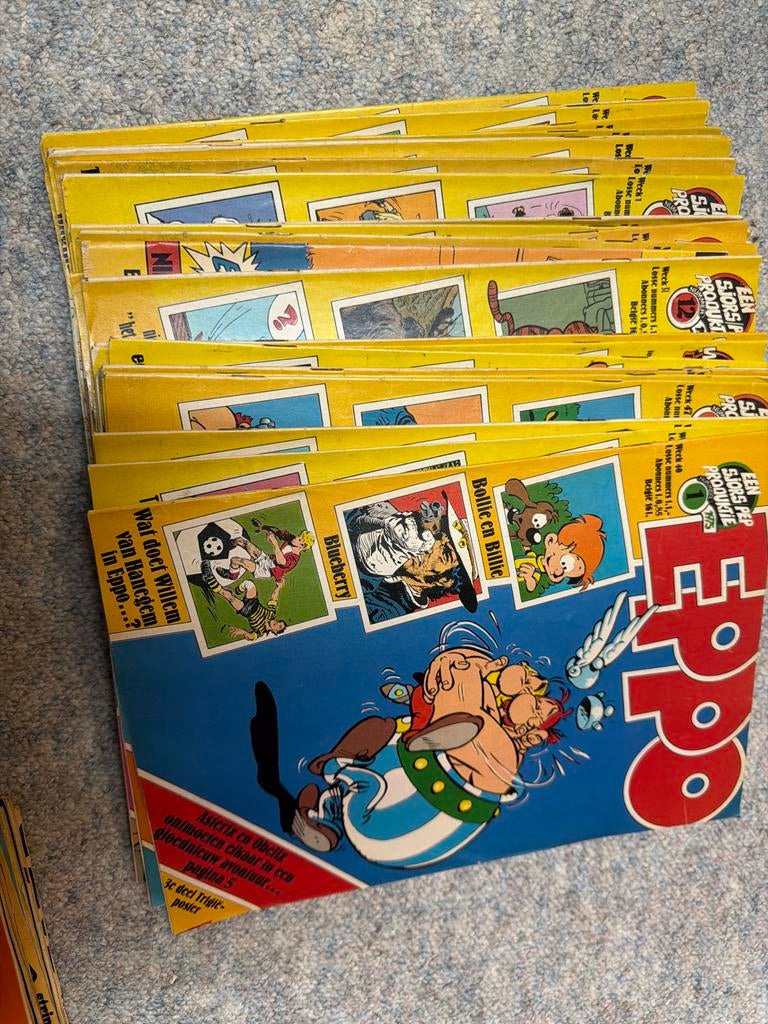 Collectie Eppo stripboeken uit 1975 - Diverse nummers, Boeken, Meerdere comics, Ophalen of Verzenden, Zo goed als nieuw, Europa