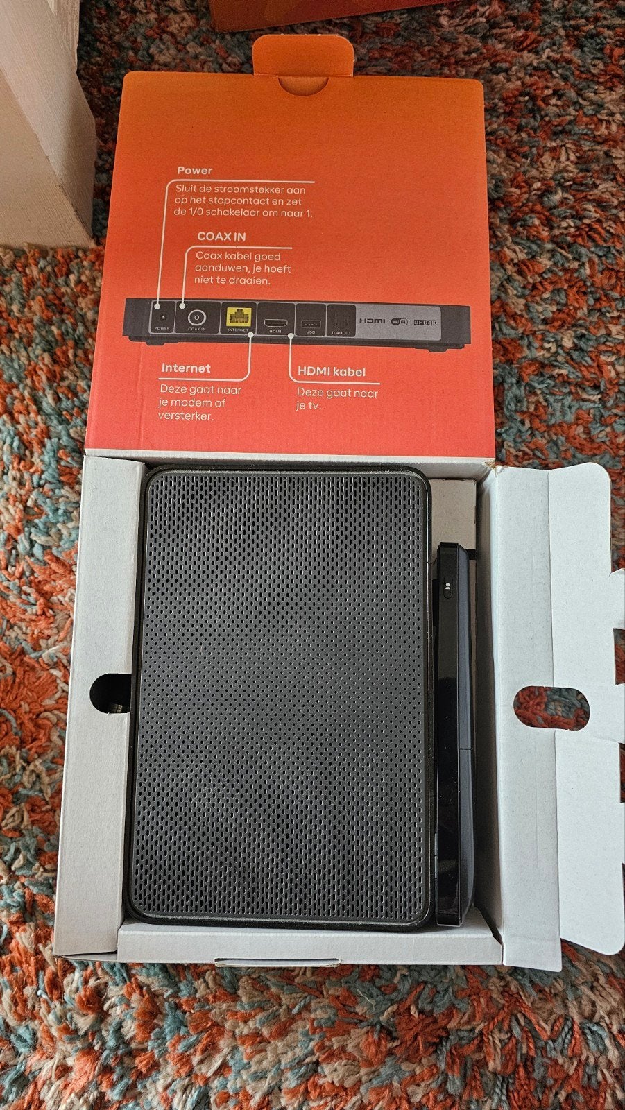Ziggo Mediabox Next - Nieuw in doos met accessoires, Audio, Tv en Foto, Decoders en Harddiskrecorders, Ophalen of Verzenden, Nieuw
