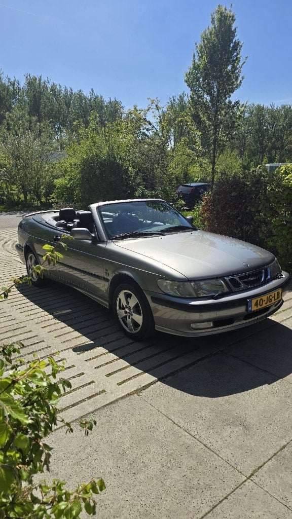 Saab 9-3 2.0 t Cabrio 2002 Grijs, Auto's, Saab, Particulier, Saab 9-3, Boordcomputer, Cruise Control, Elektrische buitenspiegels