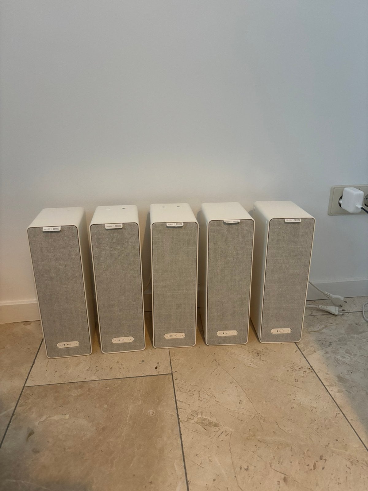 5x Sonos Ikea Symphonisk Wit | Inclusief Garantie, Ophalen of Verzenden, Zo goed als nieuw, Minder dan 60 watt, Sonos