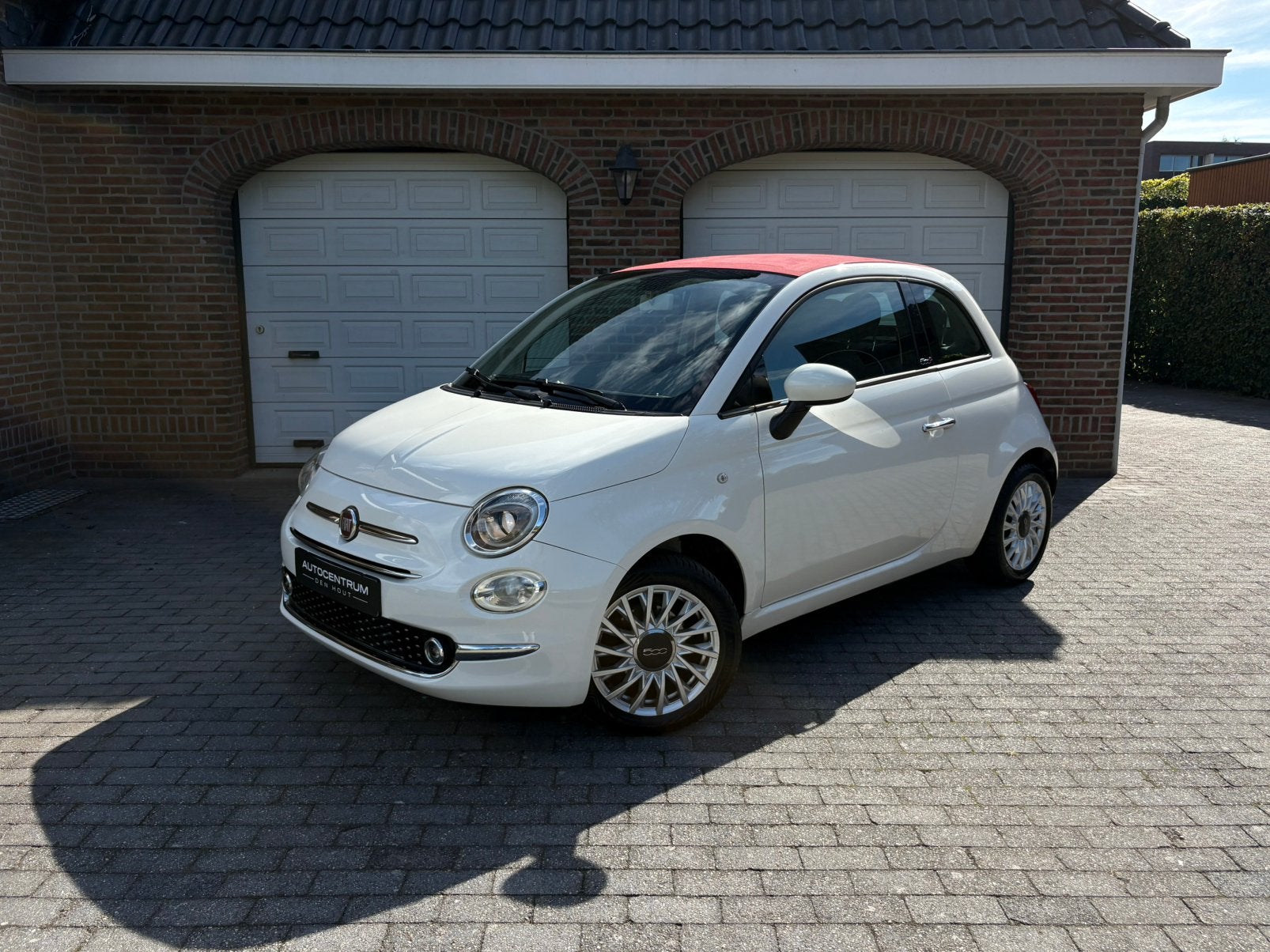 Fiat 500c 1.2 Cabrio | APK | Beurt | Garantie, Cabriolet, Wit, Bedrijf, Handgeschakeld