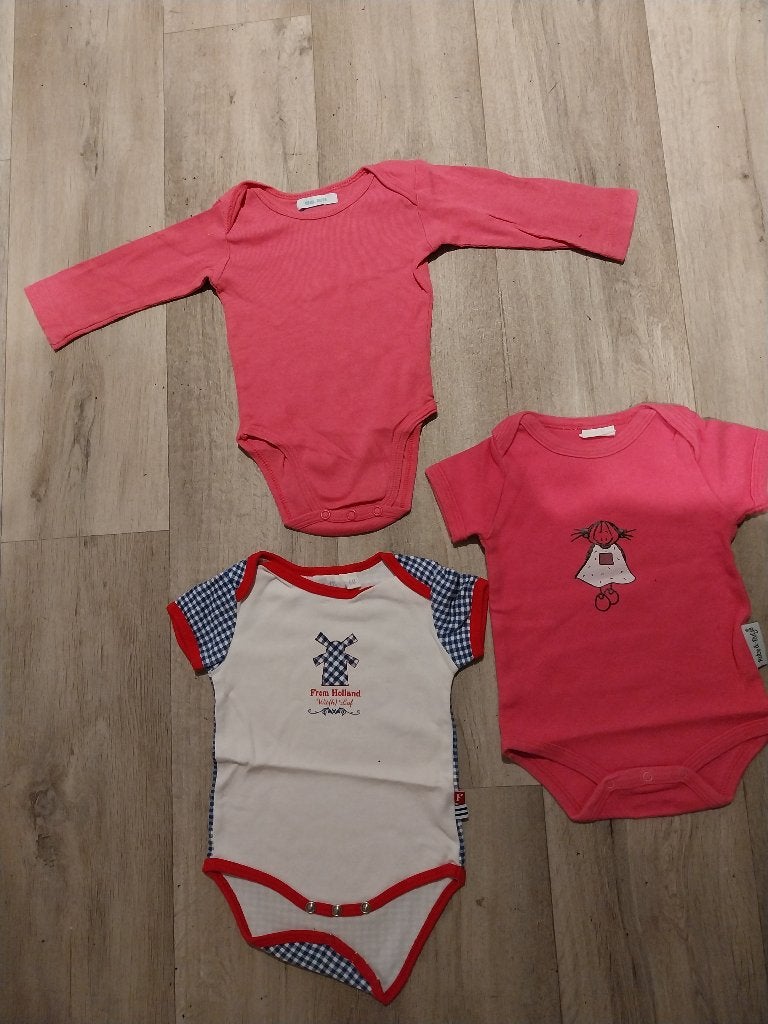 3 Mooie rompertjes maat 62-68, Ophalen of Verzenden, Zo goed als nieuw, Meisje, Nacht- of Onderkleding