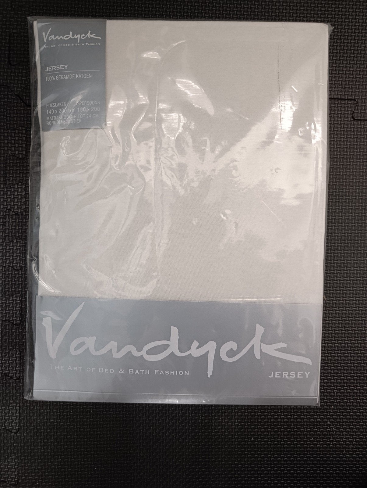VanDyck Jersey Hoeslaken Wit, Huis en Inrichting, Slaapkamer | Beddengoed, Ophalen, Wit, Hoeslaken of Sloop, Nieuw