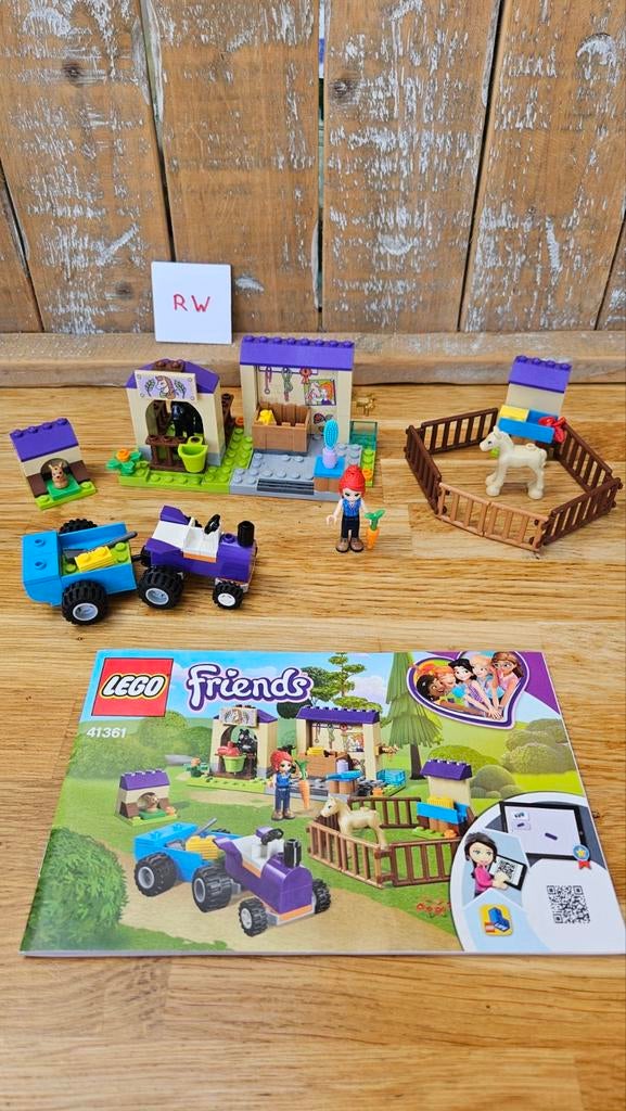 Lego Friends 41361 Mia's veulenstal - Compleet!, Ophalen of Verzenden, Zo goed als nieuw, Complete set, Lego