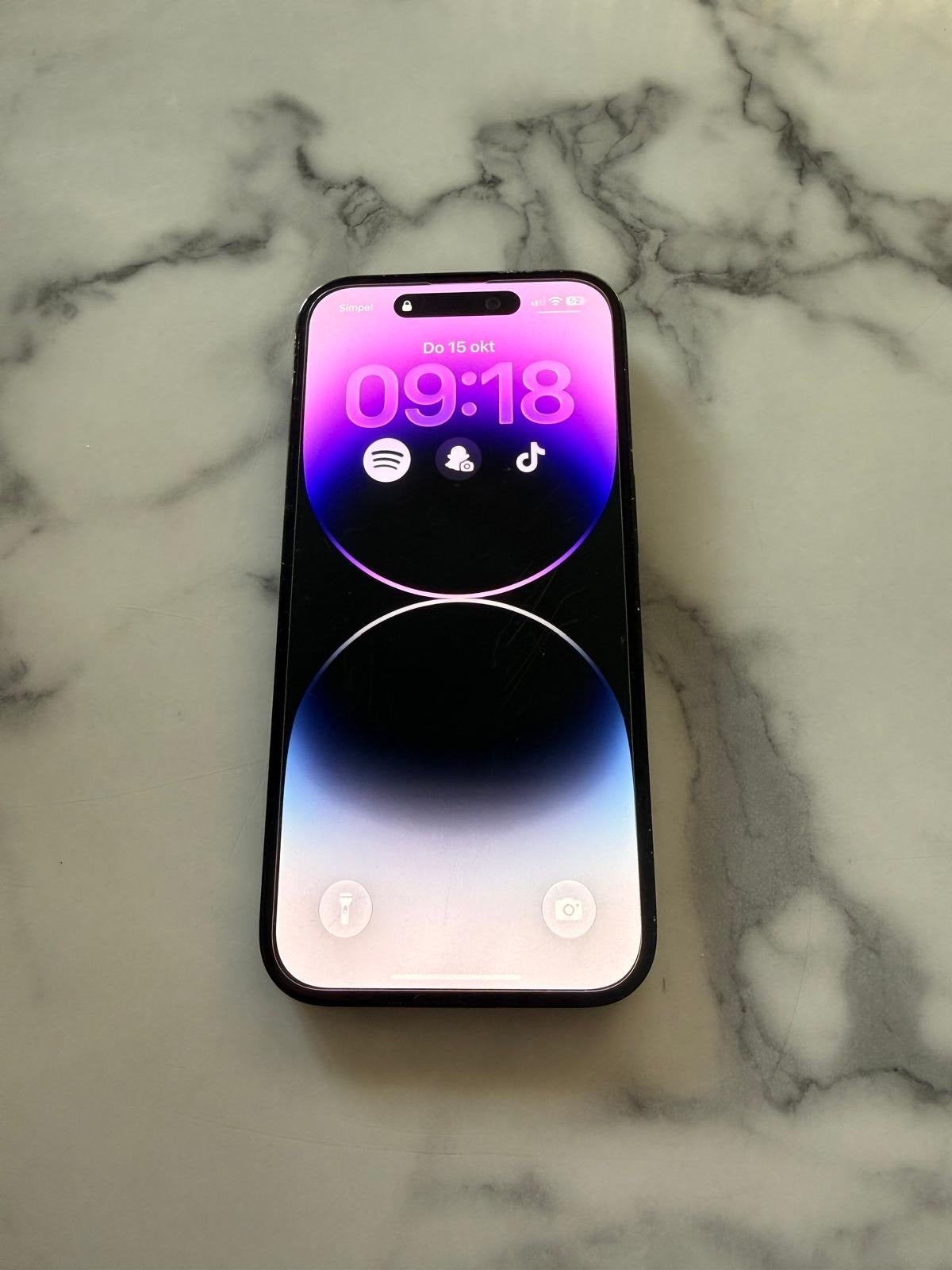 iPhone 14 Pro 128GB – Nieuwe batterij!, Ophalen, Zonder simlock, 128 GB, Gebruikt