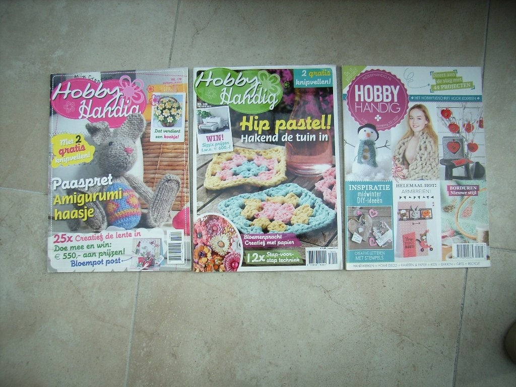 3 hobbymagazines Mijn creatieve HOBBY HANDIG, als nieuw, Ophalen of Verzenden, Zo goed als nieuw, Overige onderwerpen