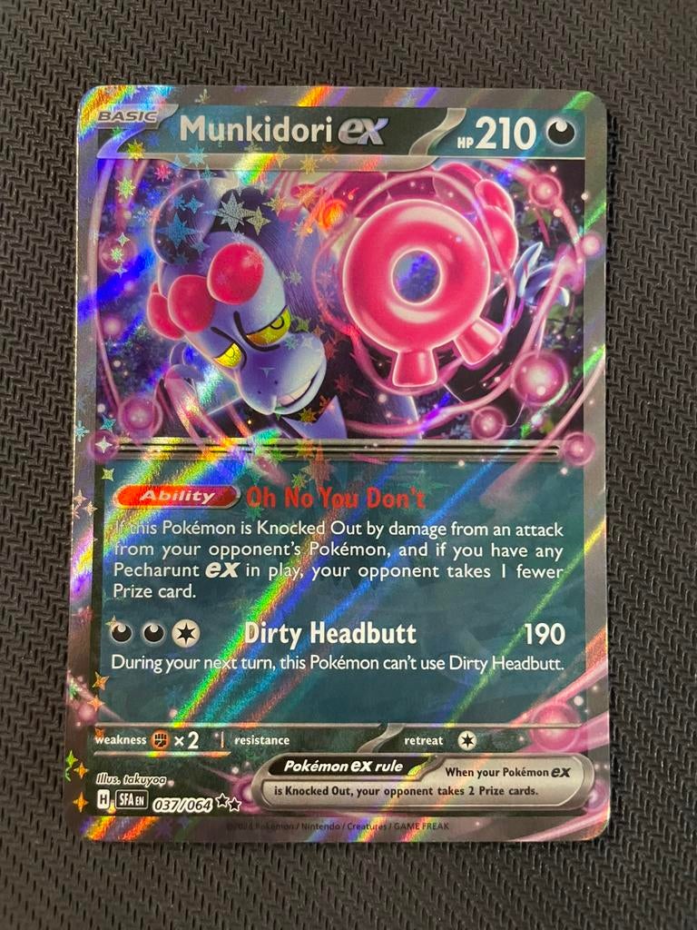 Munkidori EX 037/064 Ultra Rare Reverse Holo Shrouded Fable, Ophalen of Verzenden, Zo goed als nieuw