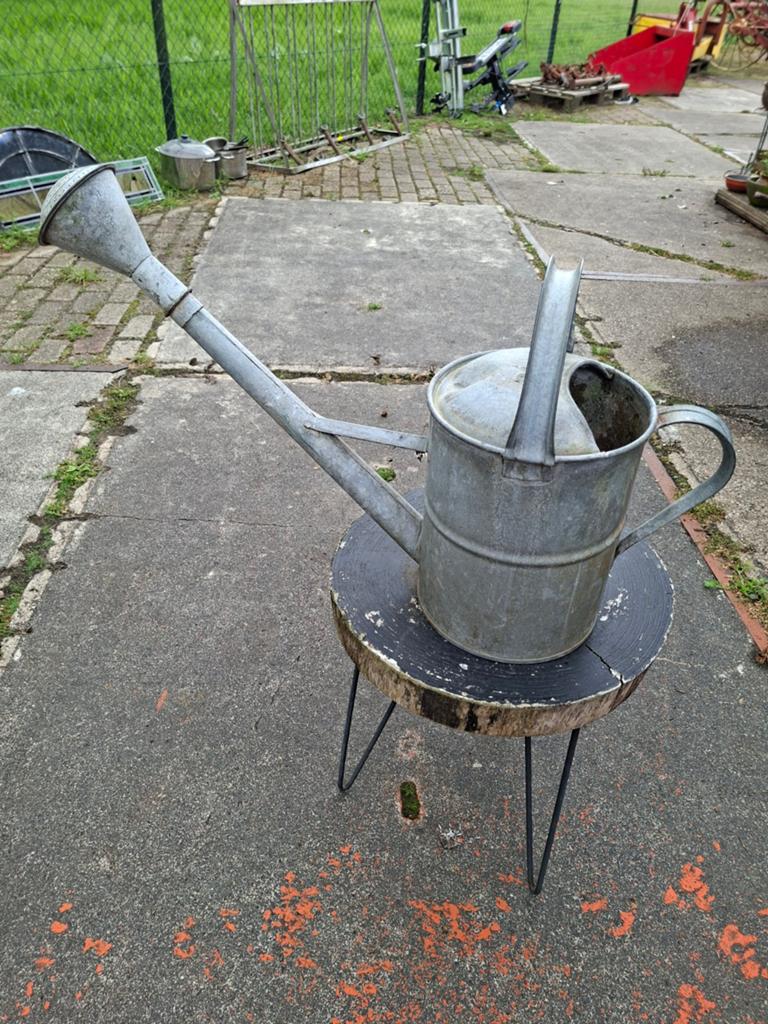 Vintage Zinken Gieter 8L - Decoratief & Functioneel, Tuin en Terras, Gieters, Ophalen of Verzenden, Gebruikt, Metaal