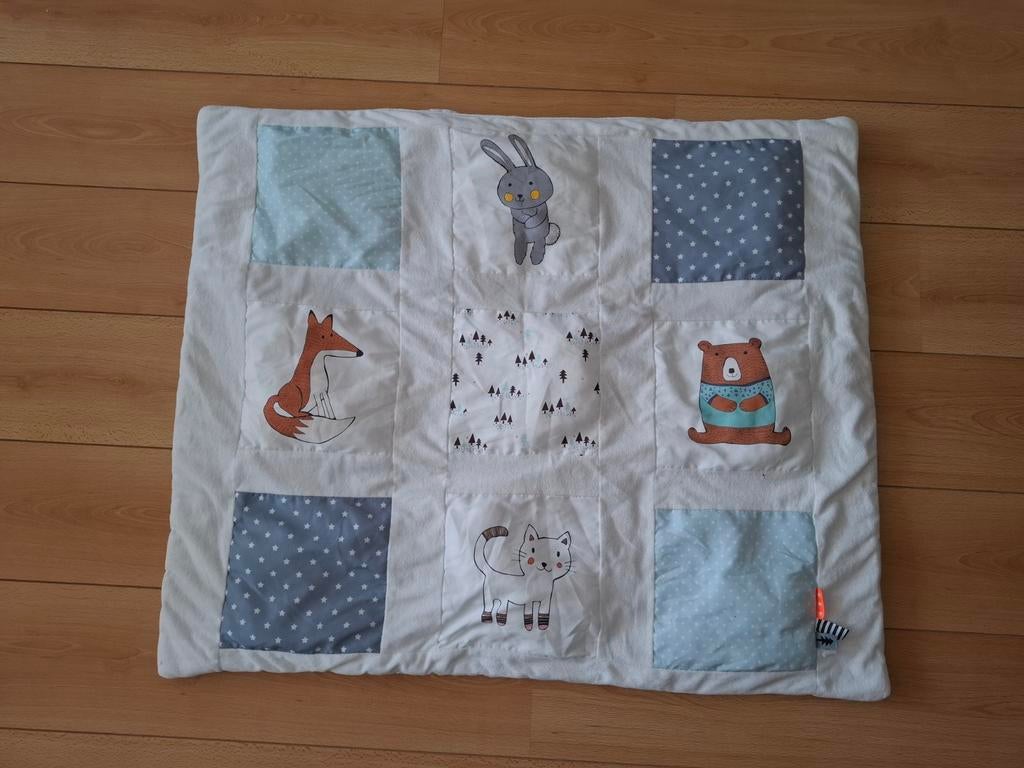 Boxkleed hema dieren wit grijs mint gebruikt, Ophalen of Verzenden, Gebruikt