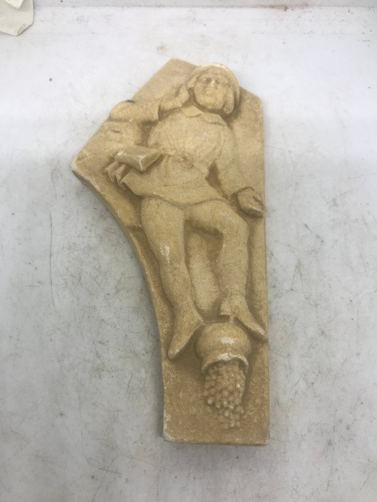 keramiek wand plaquette man met kruik elisabethh gerst, Ophalen of Verzenden