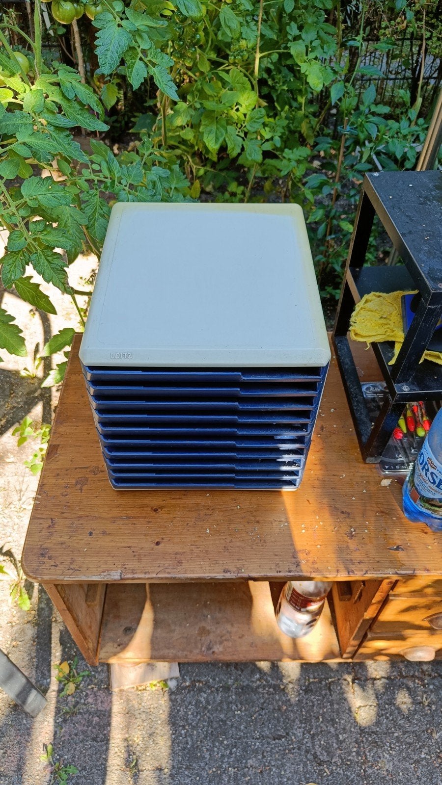 ladeblok met 10 laden - Blauw/Wit, Ophalen, Gebruikt, Kunststof, Cd's