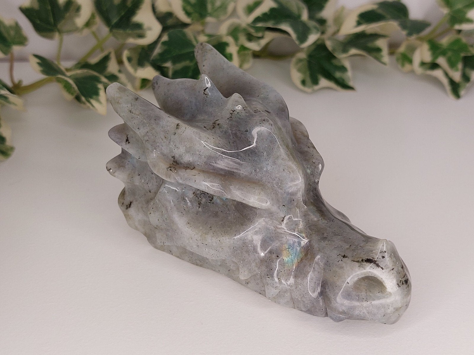 Labradoriet draak, Ophalen of Verzenden, Mineraal