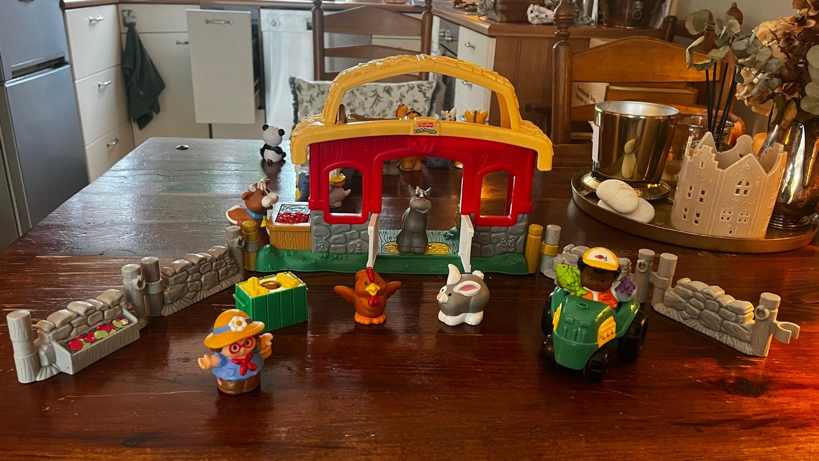 Fisher-Price Little People Stal Set met Dieren en Tractor, Ophalen of Verzenden, Gebruikt, Jongen of Meisje