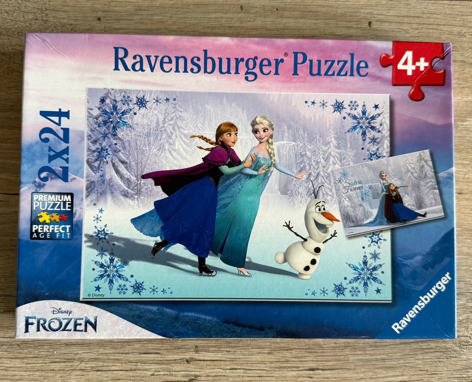 Ravensburger puzzle Frozen 2x24, Ophalen of Verzenden, 10 tot 50 stukjes, Zo goed als nieuw, 4 tot 6 jaar