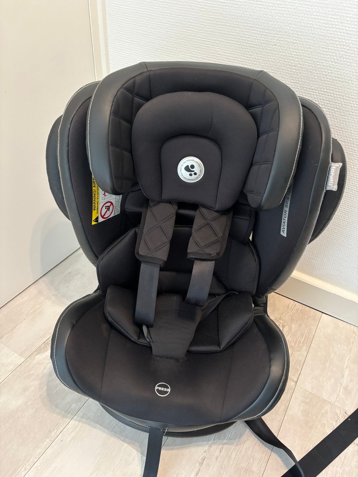 Lorelli Aviator autostoel/meegroei met isofix, Overige merken, Verstelbare rugleuning, Gebruikt, 15 t/m 36 kg