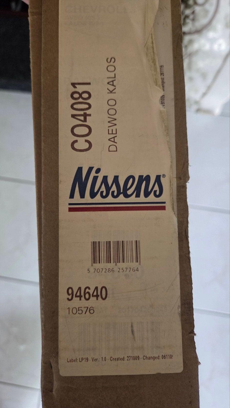 Nissens Radiateur voor Daewoo Kalos - Nieuw in doos, Ophalen of Verzenden, Nieuw, Daewoo