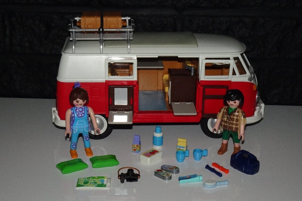 09 - Volkswagen VW T1 camper busje 70176, Kinderen en Baby's, Speelgoed | Playmobil, Ophalen of Verzenden