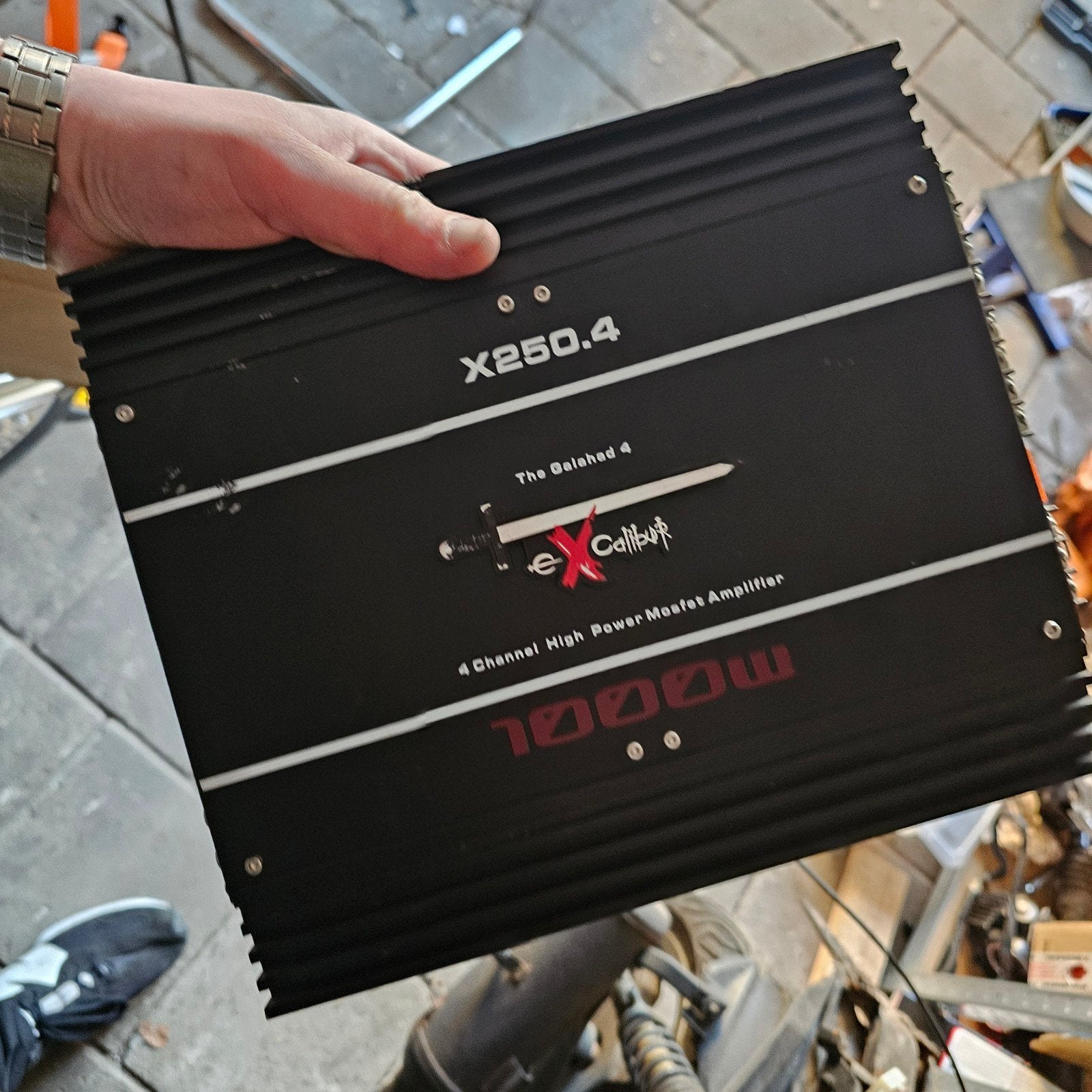 excalibur x250.4 1000watt versterker, Ophalen of Verzenden, Gebruikt