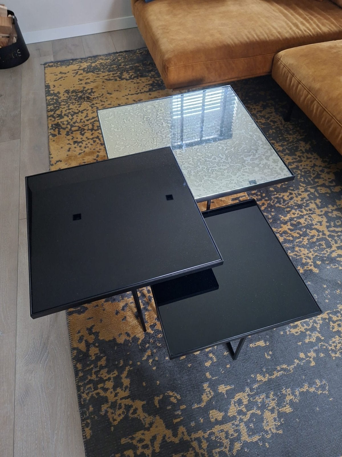 Richmond Chester Salontafel Set - Modern en Stijlvol, Ophalen, Vierkant, 50 tot 100 cm, 5 – 50