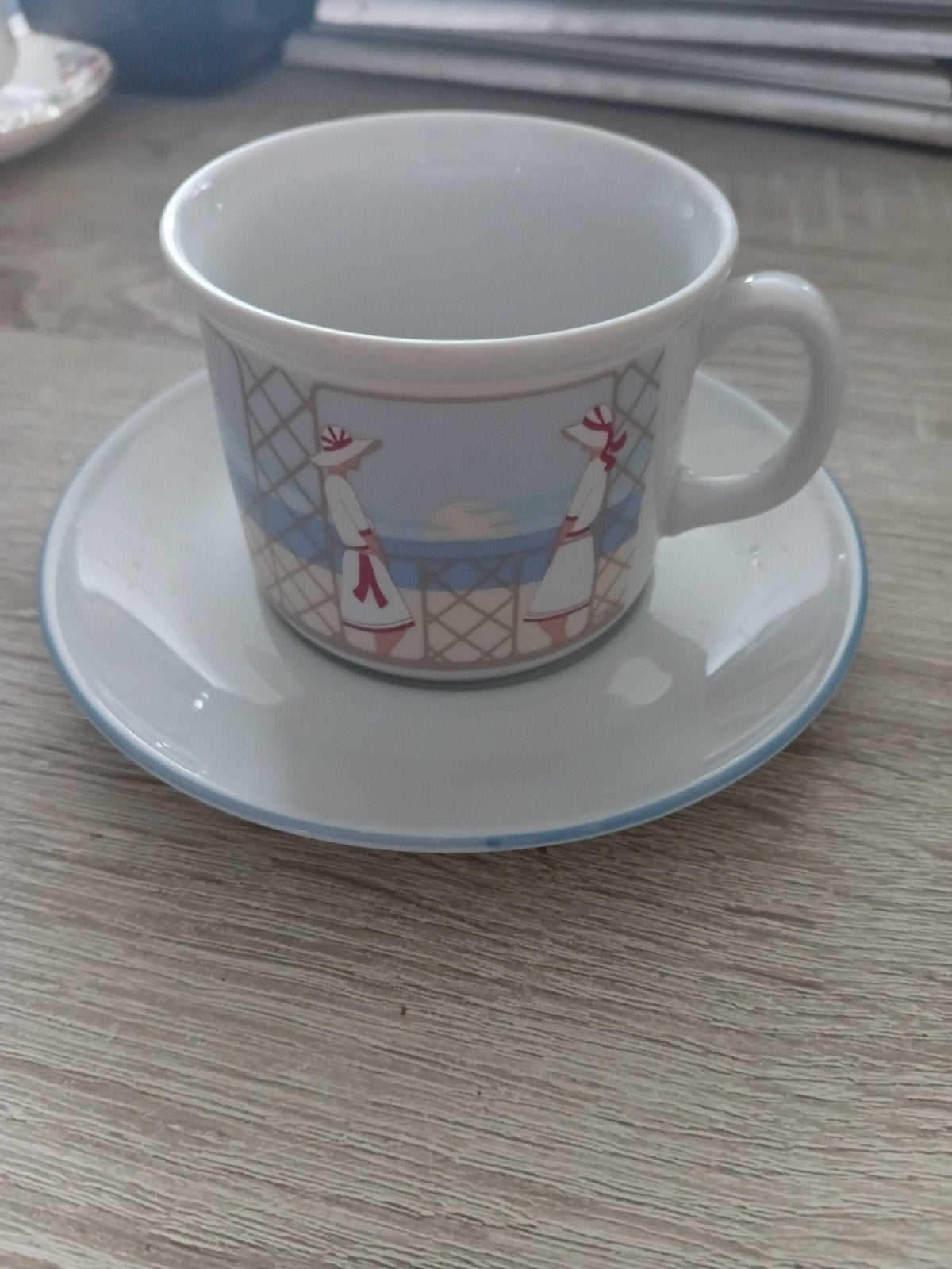 Vintage Bavaria kop en schotel - Kronester, Gebruikt, Overige merken, Vintage, Ophalen of Verzenden