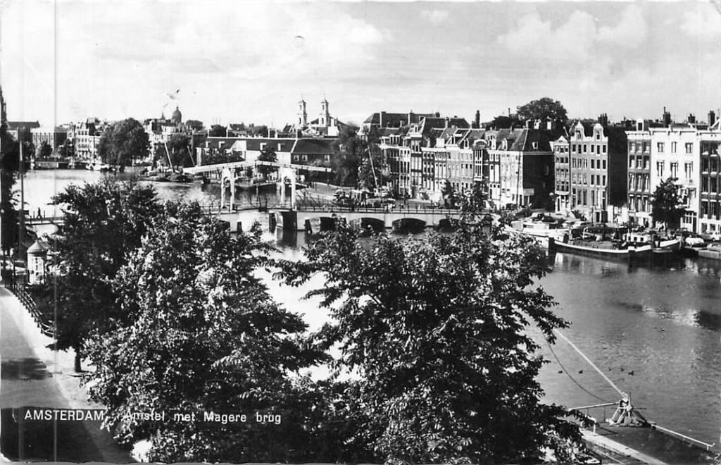 381-446-017 Amsterdam Amstel met Magere brug, Verzenden, Voor 1920, Noord-Holland