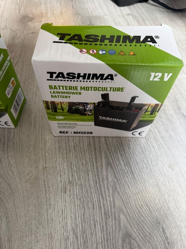 2x Tashima NH1220 12V 20Ah AGM/GEL accu – Nieuw, Ophalen, Nieuw, Accu-grasmaaier