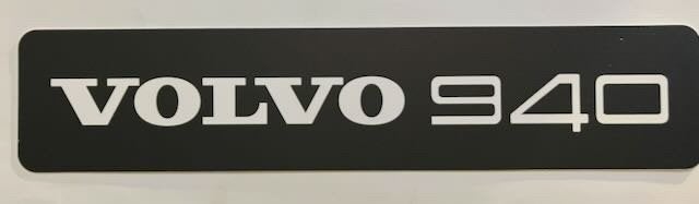 VOLVO 940  - showplaat   showroom  kentekenplaat -, Ophalen of Verzenden, Zo goed als nieuw, Auto's