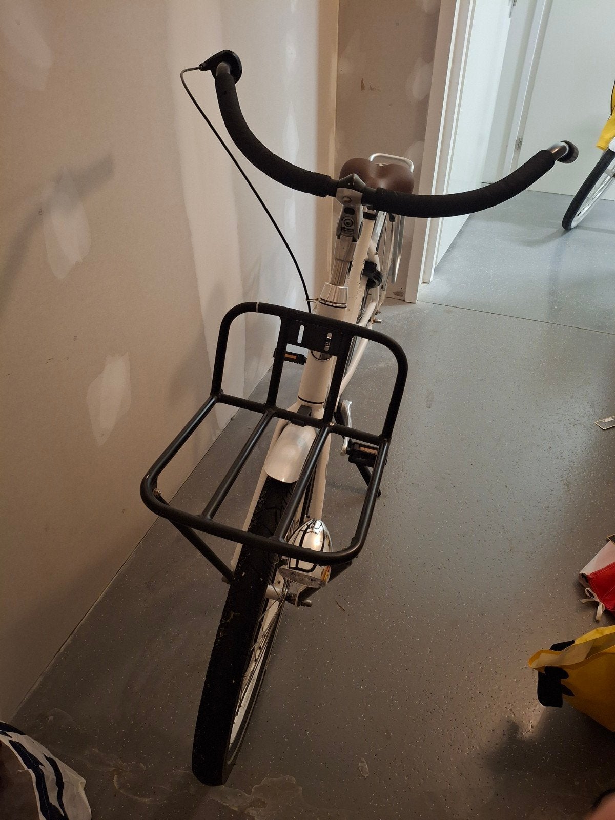 Puch fiets met voordrager - 3 versnellingen., Fietsen en Brommers, Terugtraprem, Gebruikt, (Extra) lage instap, Minder dan 47 cm