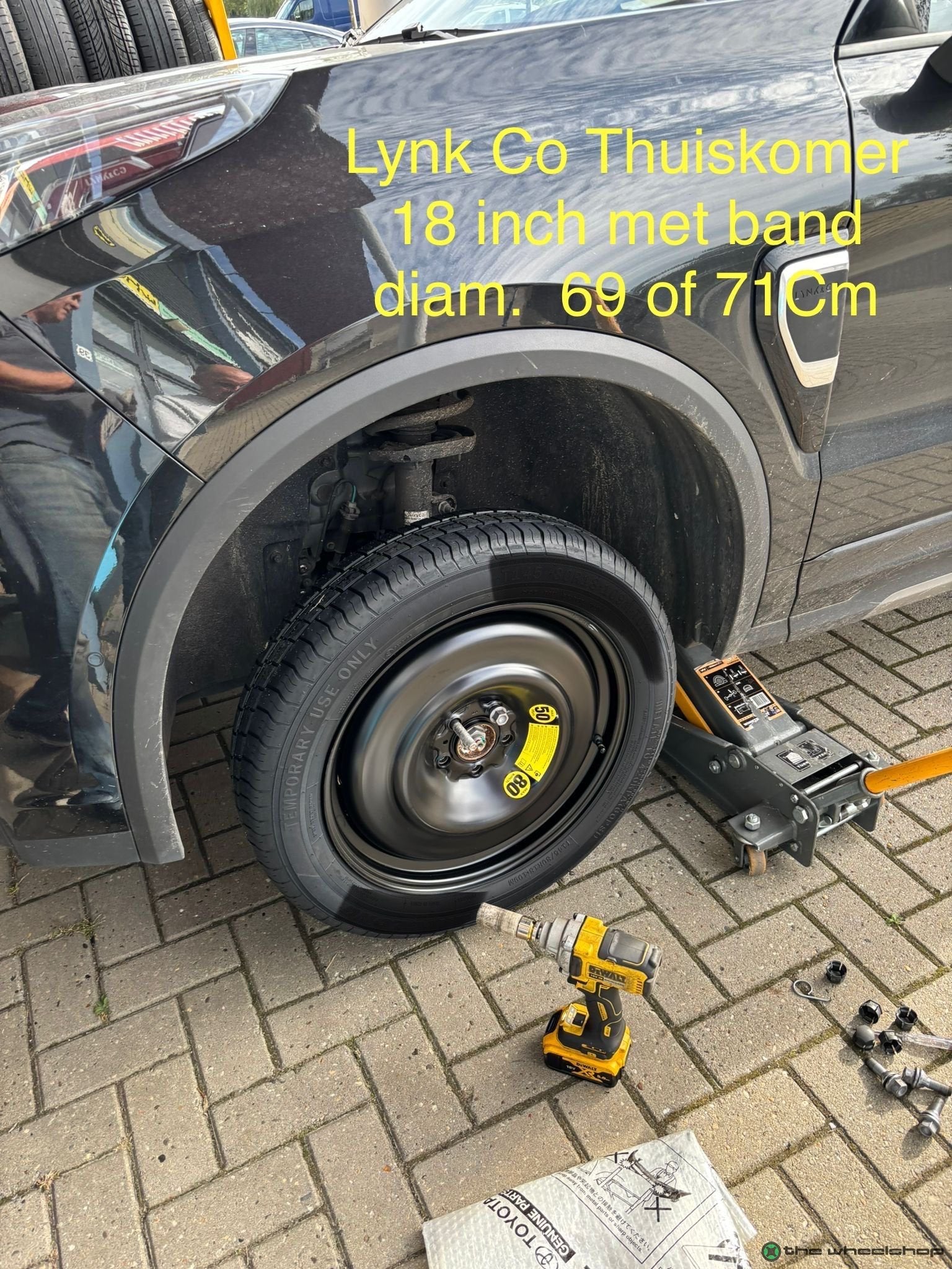 Reservewiel Thuiskomer LYNK & CO VOLVO XC40 60 FORD Kuga 18", -, -, Banden en Velgen, Nieuw