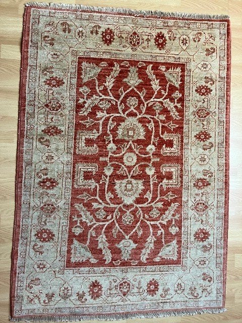 Ziegler Karpet afm. 1.46X1.03, Ophalen, Zo goed als nieuw, Rood, Rechthoekig