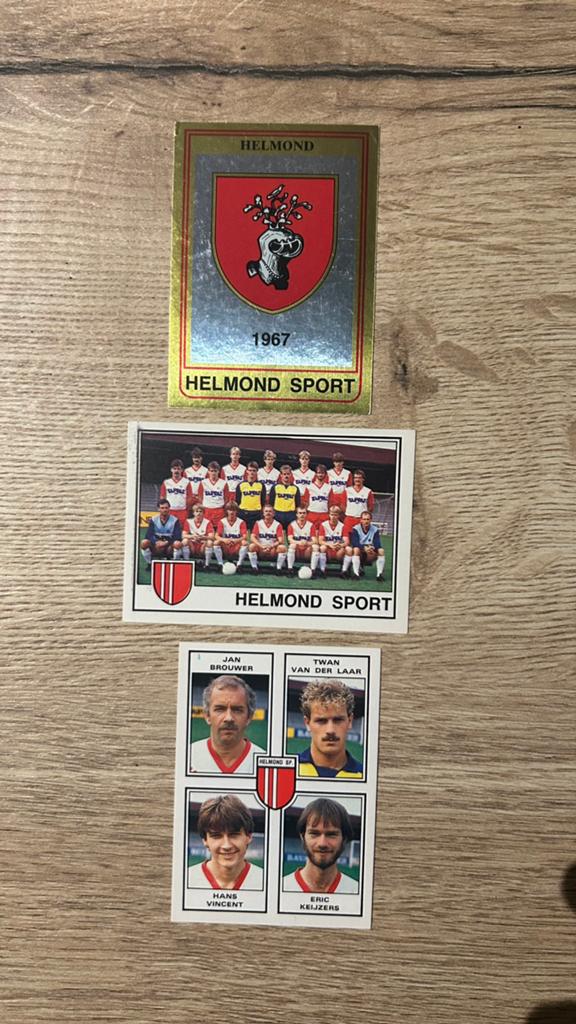 Panini Voetbal 85 plaatjes Helmond Sport 3x, Verzenden, Zo goed als nieuw, Meerdere plaatjes