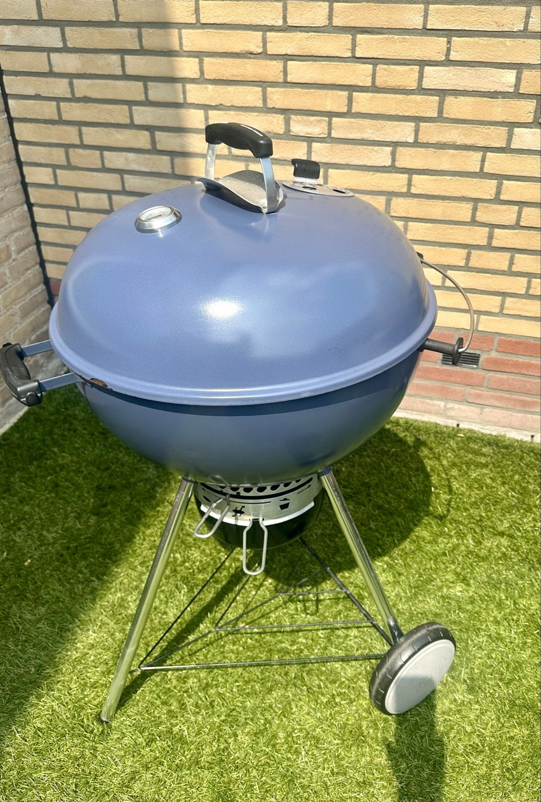 Weber One Touch Premium 57cm Blauw - Inclusief Hoes, Ophalen, Gebruikt
