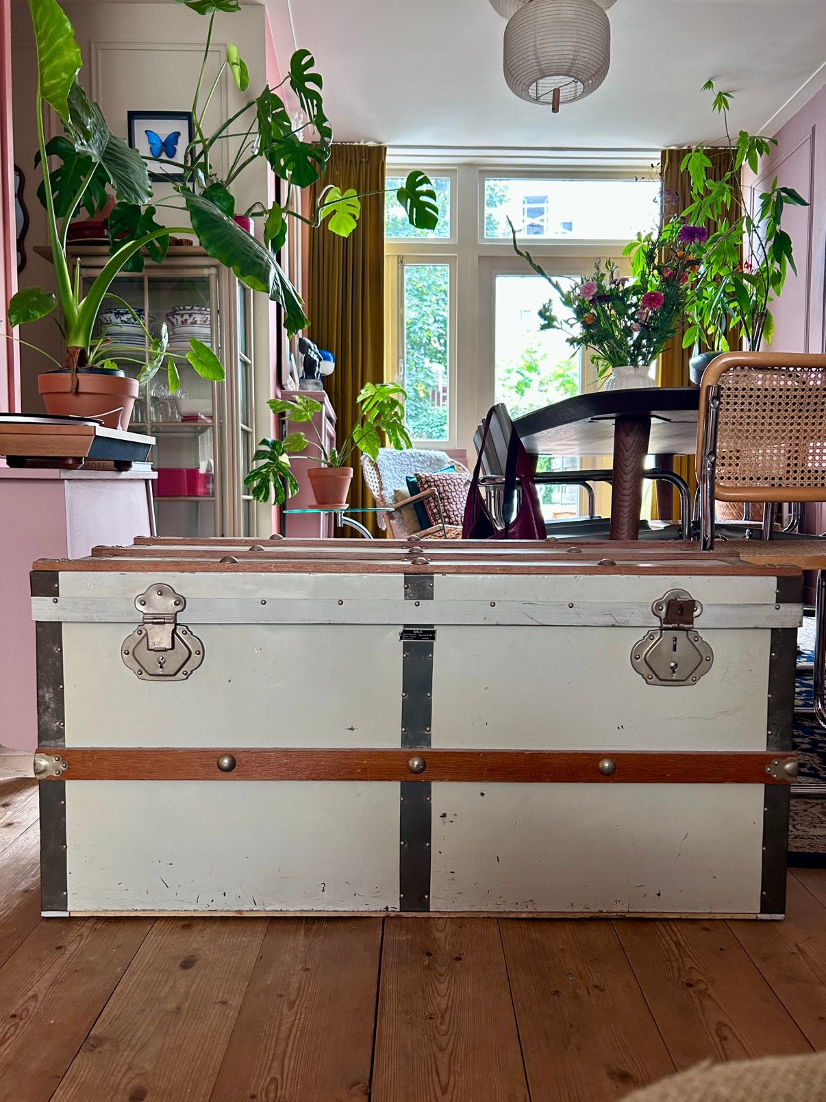 Vintage BALK Arnhem reiskist / hutkoffer –  – opbergkist, Ophalen
