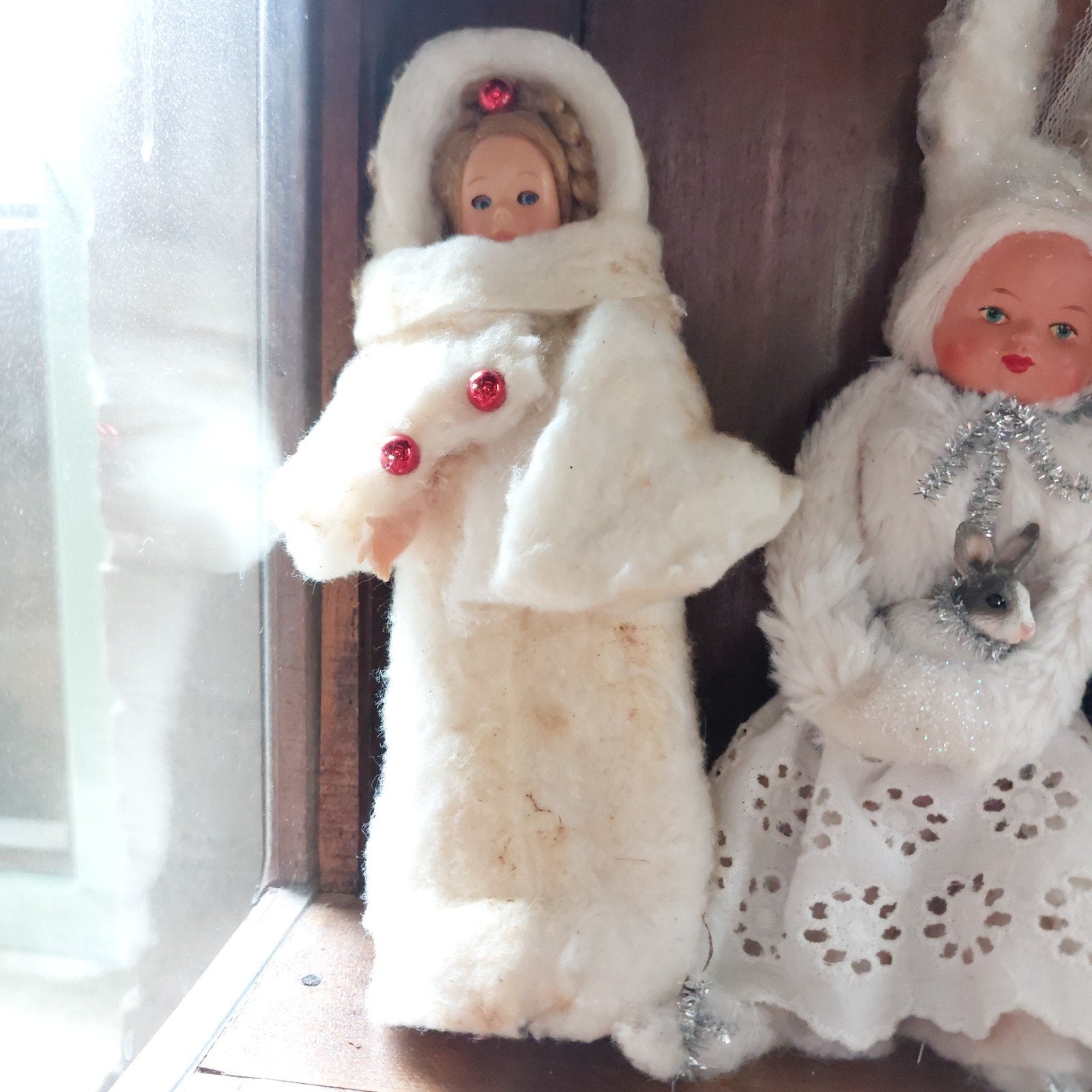 Spun cotton kerstversiering., Verzenden