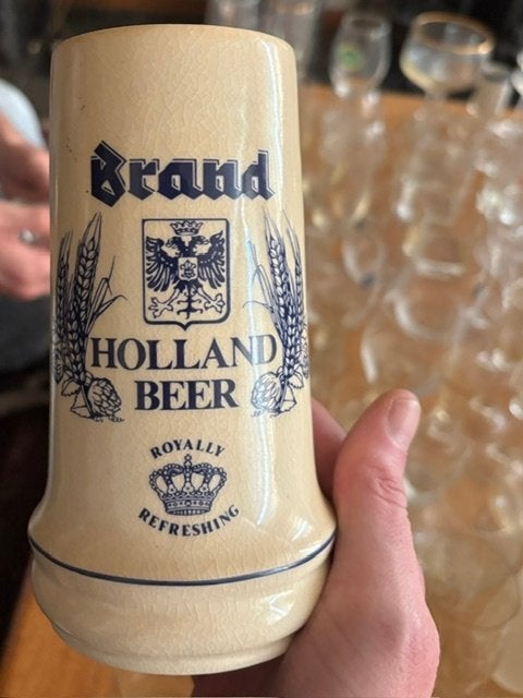 2x Bierpul Brand, Verzamelen, Biermerken, Zo goed als nieuw, Pul(len), Brand, Ophalen of Verzenden