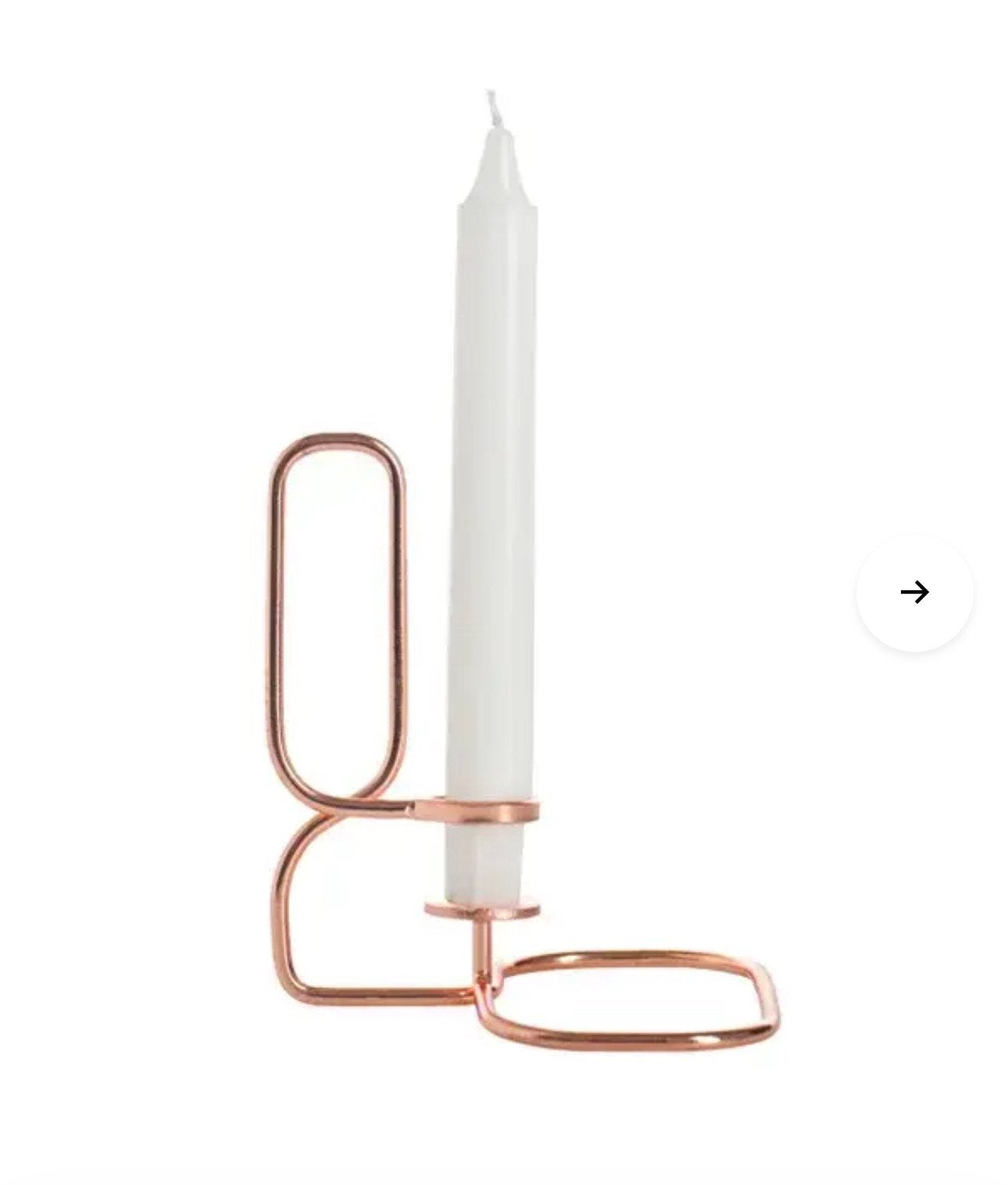 HAY Lup kandelaar koper / Candlestick Holder Square Copper, Overige kleuren, Brons of Koper, Verzenden, Zo goed als nieuw