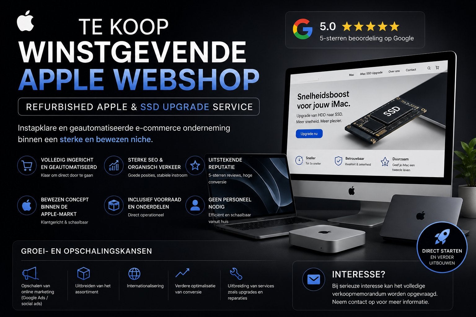 Apple Webshop + Voorraad | bewezen concept | 5 sterren ⭐️!