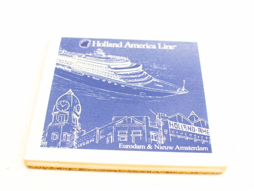 2 Holland america line tegeltjes 31697, Ophalen of Verzenden, Gebruikt