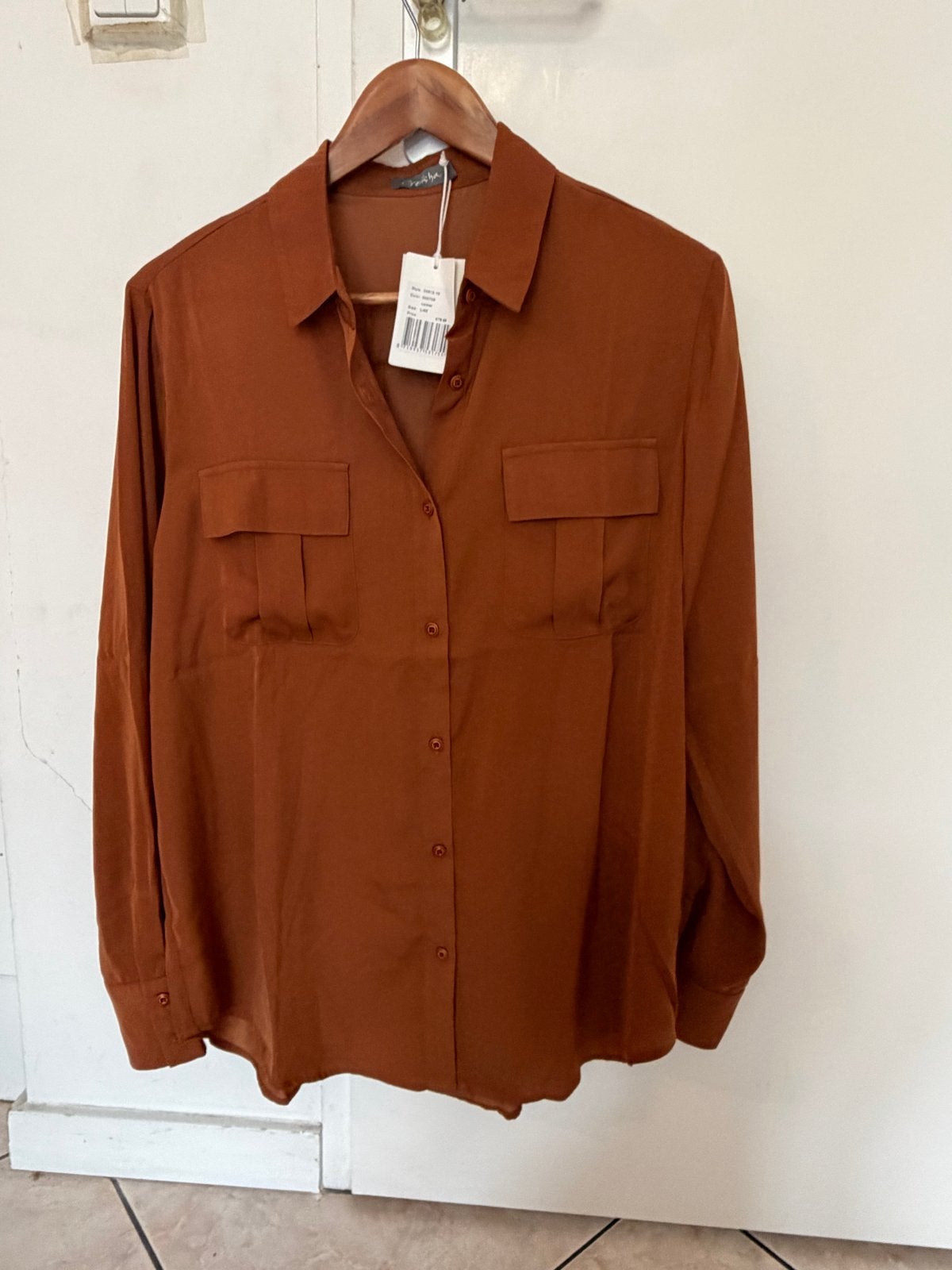 Geisha blousw nieuw camel kleur maat 40., Kleding | Dames, Ophalen of Verzenden, Nieuw, Maat 38/40 (M), Bruin