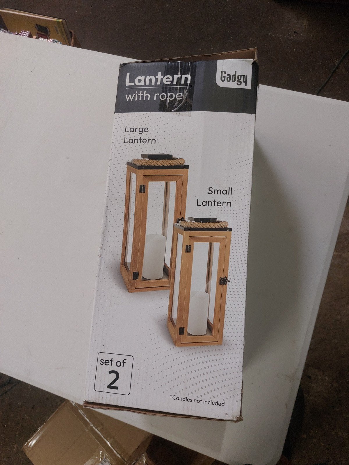 lantern setje nog nieuw in doos, Huis en Inrichting, Ophalen of Verzenden, Nieuw