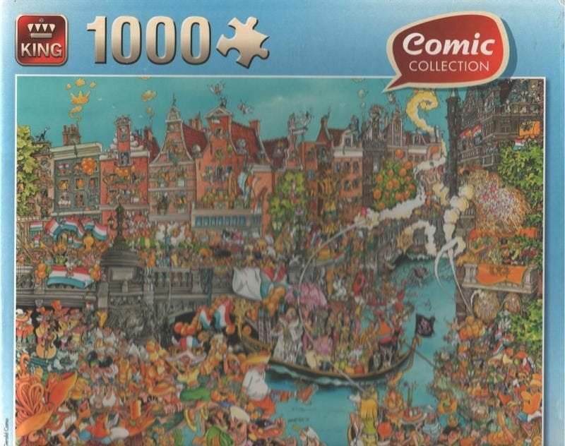 Comic Puzzle # Amsterdam Queen's day e.a. - foto's, Ophalen of Verzenden, 500 t/m 1500 stukjes, Zo goed als nieuw, Legpuzzel
