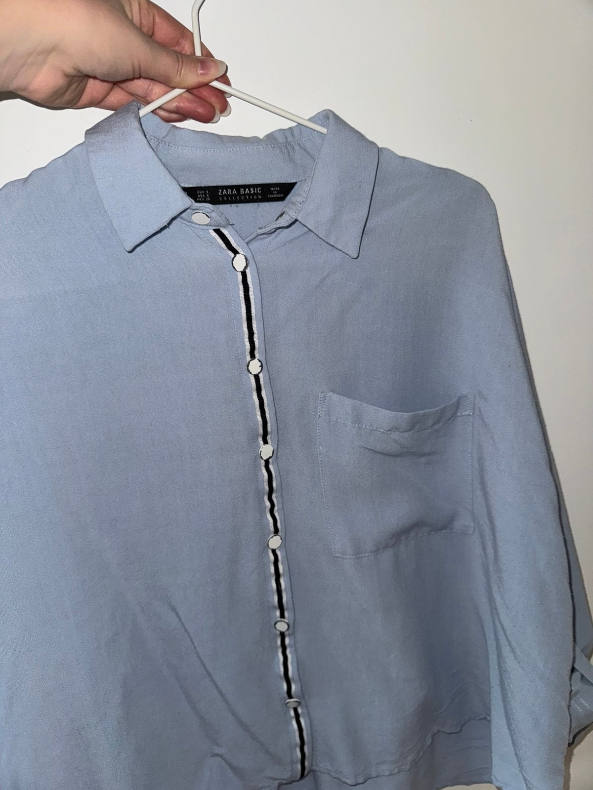 Blouse Zara, Ophalen, Zo goed als nieuw, Maat 36 (S), Blauw