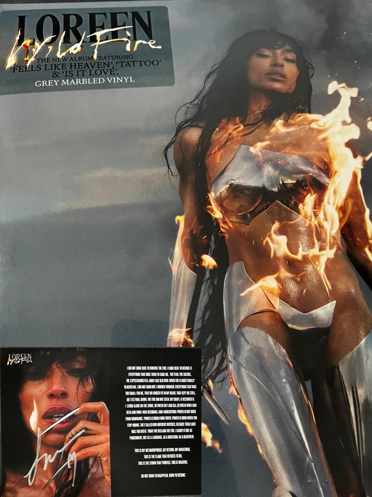 Loreen - Wildfire Grey Marbled LP vinyl (gesigneerd), Verzenden, Zo goed als nieuw, 12 inch